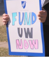 AFT 6502 holds rally at UW La Crosse to call attention to funding crisis